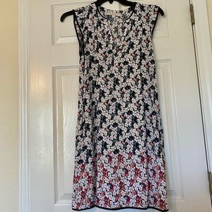 LOFT Floral sleeveless dress size small